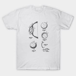 Contact Lens Vintage Patent Hand Drawing T-Shirt